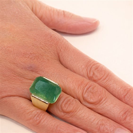 Anillo Lucos Mujer in Plata Quarzo ES 926-VERDE - ES 926-VERDE